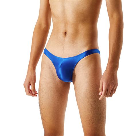 Herren Sexy Jockstrap Tanga Glänzend Bikini Slip Niedrig Sitzende