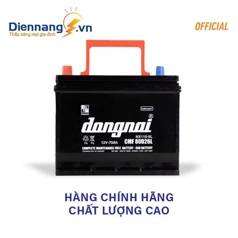 Ắc quy Đồng Nai CMF 80D26L 12V 70Ah