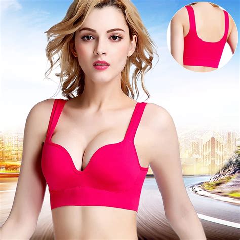 Womens Sport Bra Fitness Active Running Vest Underwear Padded Crop Tops