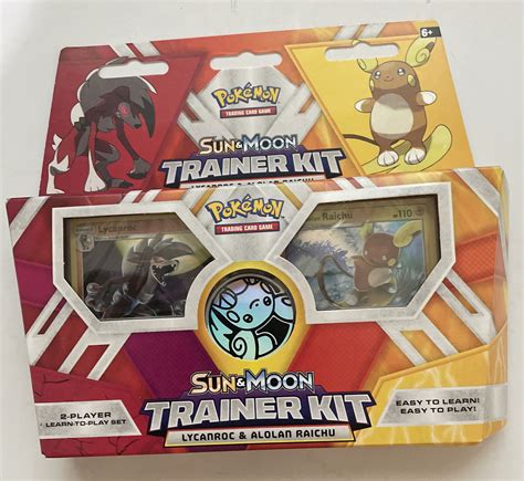 Factory Sealed Pokemon Tcg Sun And Moon Trainer Kit Lycanroc Alolan