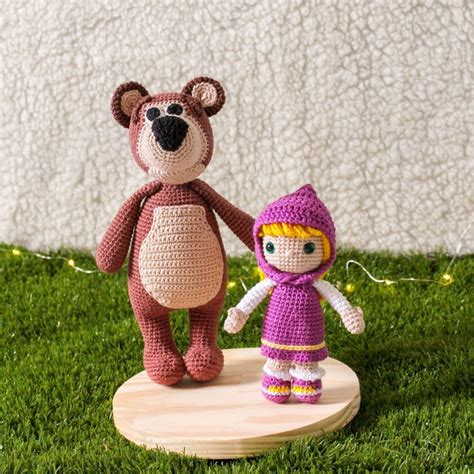 Urso Da Masha Amigurumi Compre Produtos Personalizados No Elo