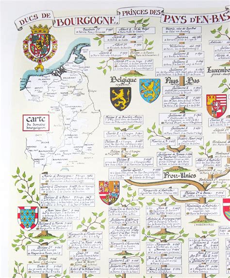 Genealogical Tree Of The Dukes Of Burgundy