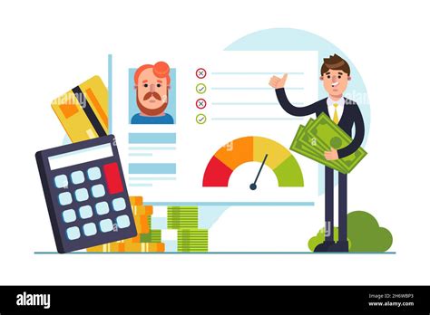 Flat design credit assessment concept Vector illustration Stock Vector ... 