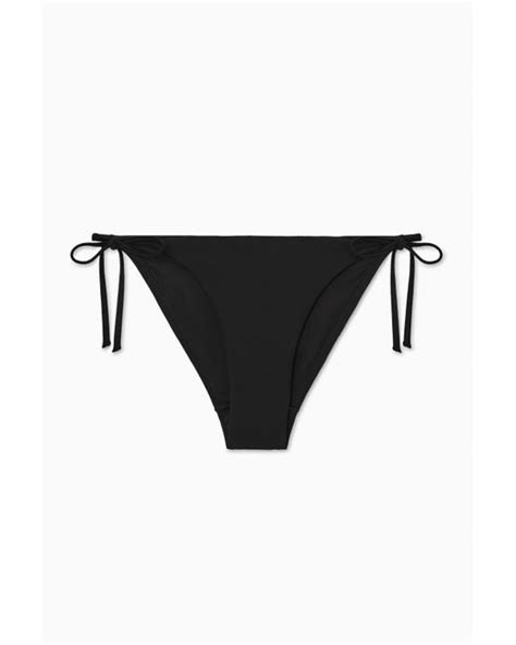 COS Tie Side Bikini Briefs In Black Lyst