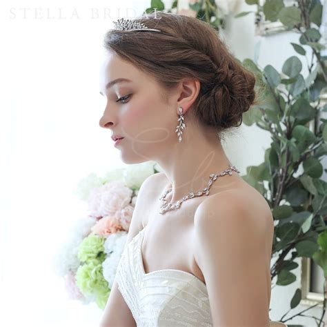 Tvドラマ使用＊キュービックジルコニア ウェディングネックレス オリヴィア Ii Stella Bridal オシャレ花嫁さま御用達ブライダルアクセサリーショップ ＜ステラブライダル＞