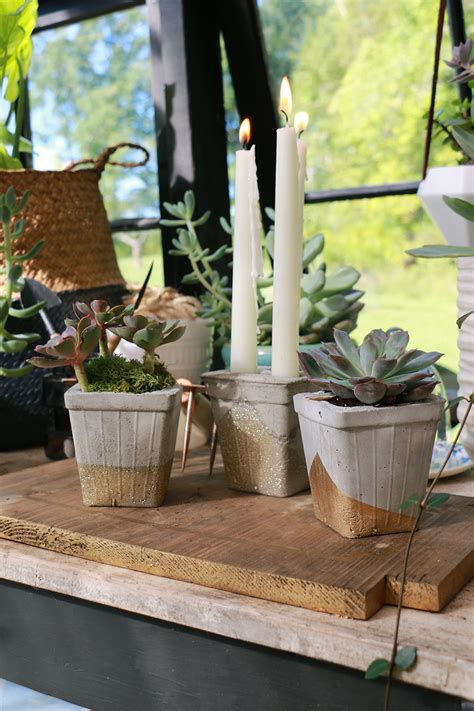 How To Make DIY Concrete Planters