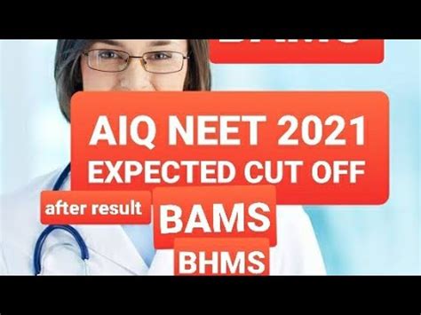 Bams Aiq Neet Expected Cut Off Ayush Expected Cut Off Bams