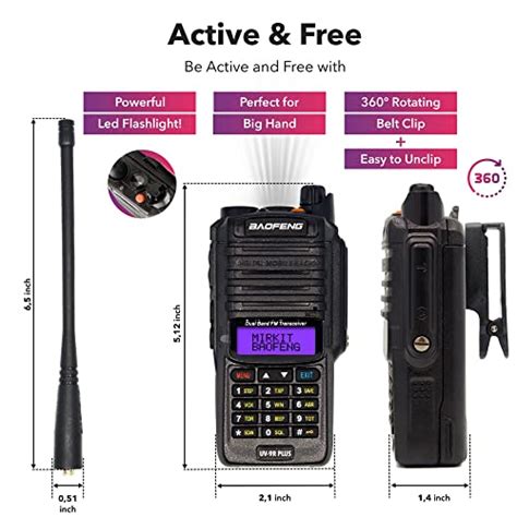 Mirkit Waterproof Baofeng Radio Uv R Plusmk Uv Rd Gen Watt