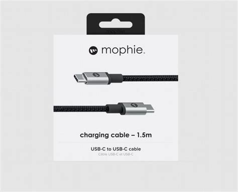 Mophie Cable Usb C To Usb C 31 Charge And Sync 15m Black