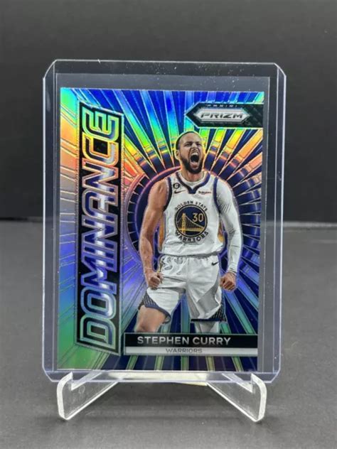 2023 24 PANINI Prizm Silver Dominance Stephen Curry 19 Golden State