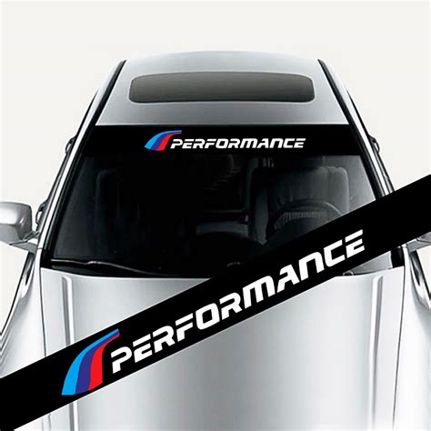 BMW M-Sport M Performance Windshield Windscreen Sun Strip Decal Sticker ...