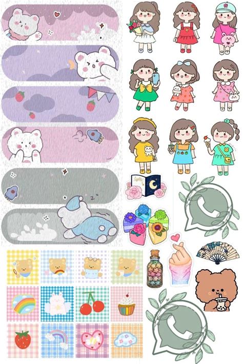 Cute Printable Stickers With Cartoon Characters