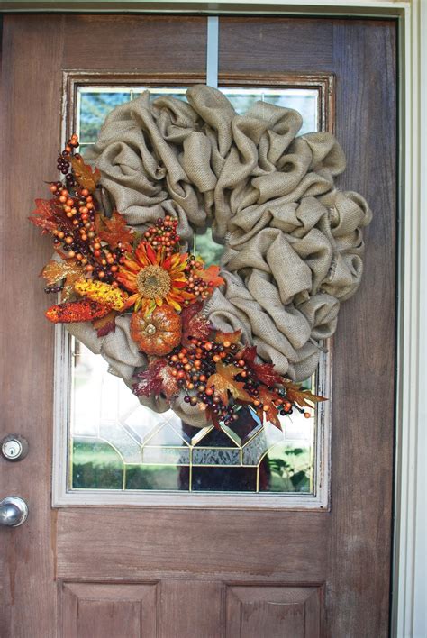 Door Decor by Melissa: Fall Burlap Wreath