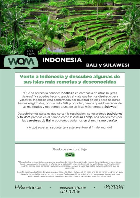 Viajar Sola A Indonesia Womviajes Viajar Sola En Grupo By Wom Issuu