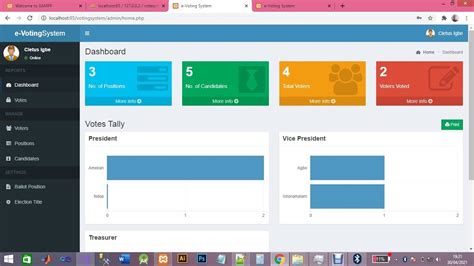 Electronic Voting System In Php Source Code Youtube
