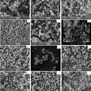 Fe Sem Micrographs Of The Experimental Runs A L Runs Of Table