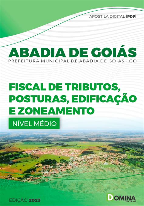 Apostila Digital Pref Abadia GO 2023 Fiscal Posturas