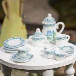 Floral Miniature Porcelain Tea Set New Items Factory Direct Craft