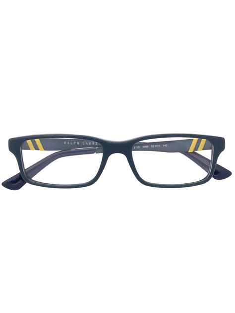 Polo Ralph Lauren Square Frame Eyeglasses Blue Farfetch