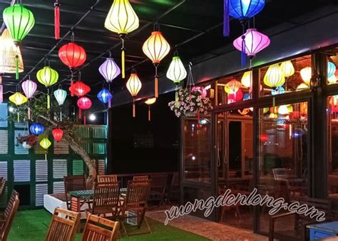 Đèn Lồng Trang Trí Quán Cafe - Lồng Đèn Vải Giá Sỉ