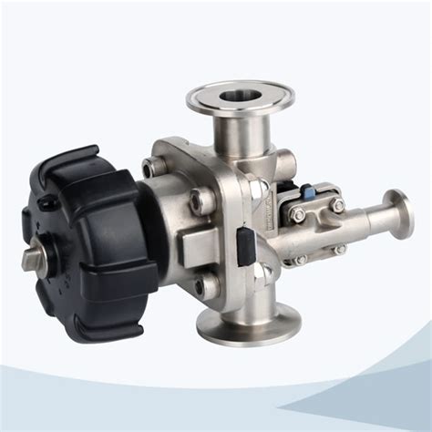 Stainless Steel Sanitary Grade Manual Type Clamped Diaphragm Valve With