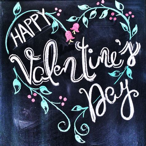 Just Spreadin The Love With This Hand Lettered Valentine S Day Chalkboard Art From The King S