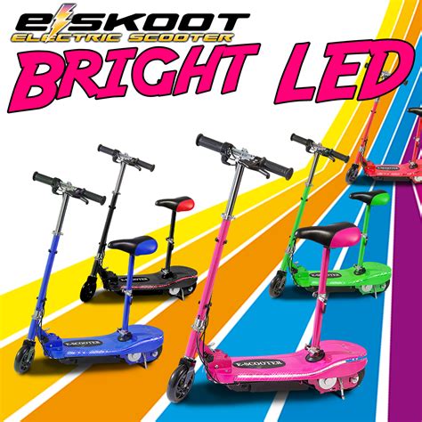 Electric Scooters with Seat & LED Lights - Quality Discounts Savings Online