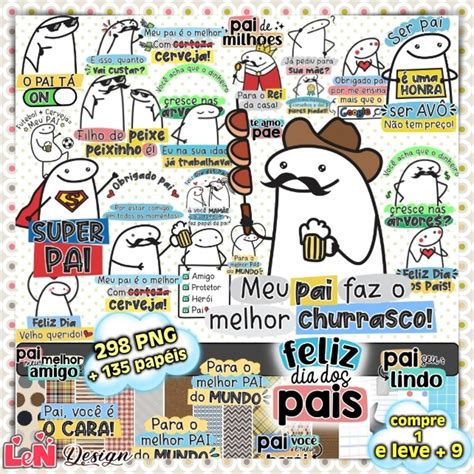 Kit Digital Flork Dia Dos Pais 2 Elo7 Produtos Especiais