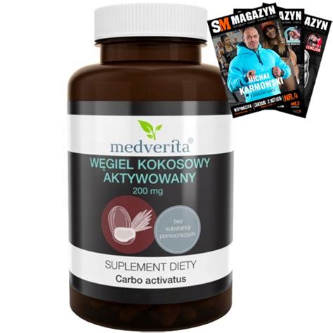 WĘGIEL KOKOSOWY AKTYWOWANY 200 mg AKTYWNY 90 kaps 13079216311 Allegro pl