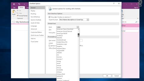 How To Change Default Font Size And Type In Onenote Youtube