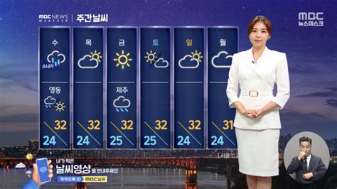 날씨 서쪽 중심 무더위 폭염특보‥전남 동부·제주 소나기