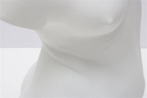 Large Scale Nude Female Torso Sculpture In Cast Plaster At StDibs