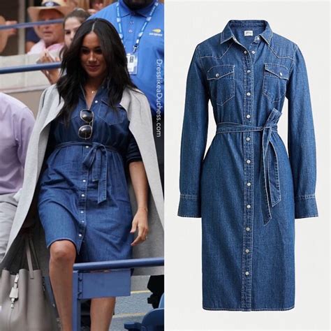 Jcrew Denim Shirtdress With Tie Belt Meghan Markle Dress Like A Duchess