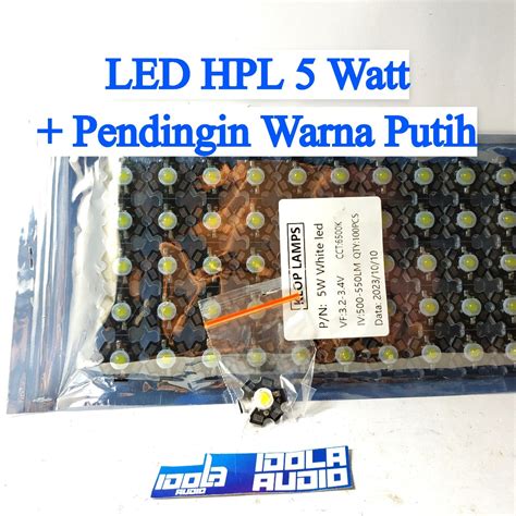 Jual Led Hpl Watt Pendingin Warna Putih Lampu Led Hpl Putih