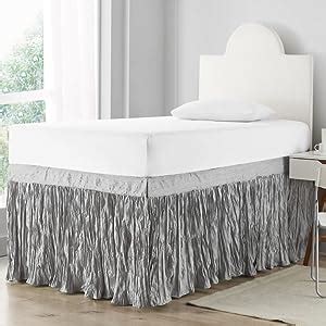 Amazon Dormco Crinkle Bed Skirt Twin Xl Panel Set Alloy