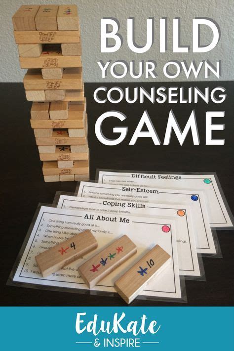 Build Your Own Counseling Jenga Game This Pack Comes With 16 Themed