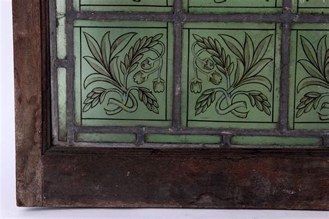 James Miles: Arts and Crafts Movement Stained Glass Window Panel, £295