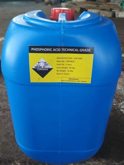 Phosphoric Acid Liquid 85 For Agricultural Industry At 62 Litre In