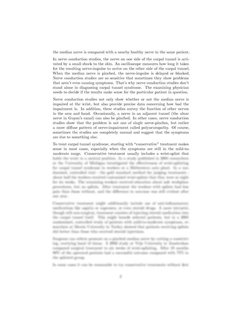 SOLUTION: Carpal tunnel syndrome pinched median nerve at the wrist