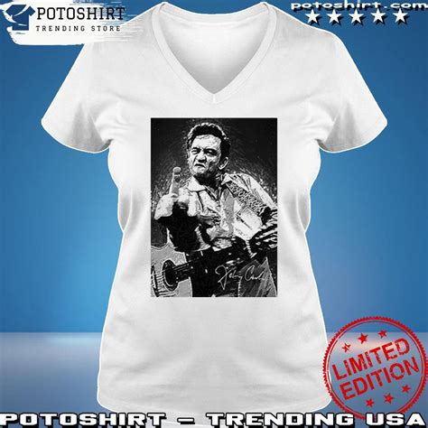 Johnny Cash Middle Finger Poster