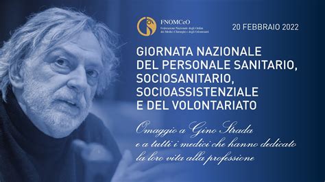 Giornata Nazionale Del Personale Sanitario Sociosanitario