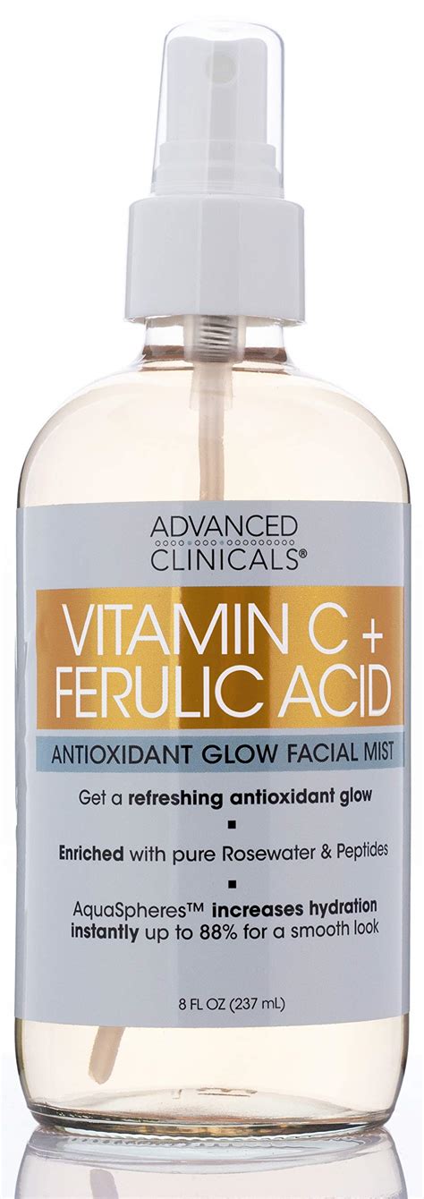 Buy Advanced Clinicals C Ferulic Antioxidant Glow Face Mist Spray Skin