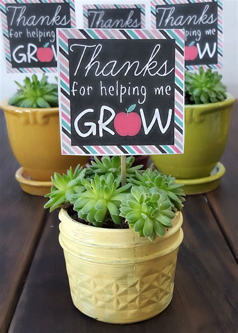 Thanks For Helping Me Grow Printable