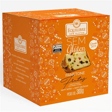 Panetone Frutas Cristalizadas Zero Gl Ten Lactose G Quilibre