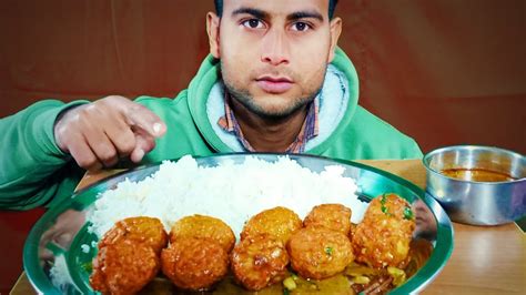 Spicy Egg Curry Rice Eating Food Eating Challenge Youtube