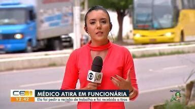 CETV 1ª Edição Fortaleza Médico atira em funcionária no Cariri