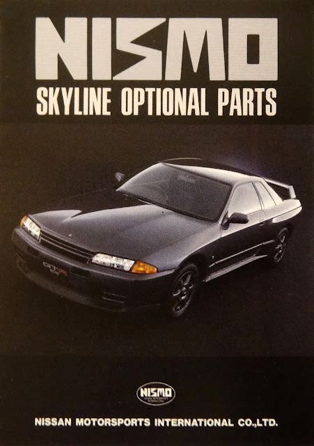 Nismo Nissan Skyline Gt R R Brochure From Gtr