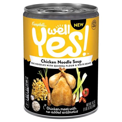 Campbells Well Yes Chicken Noodle Soup 162oz Chicken Noodle Soup Chicken Noodle Noodle Soup