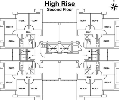 Residential High Rise Apartment Building Floor Plans