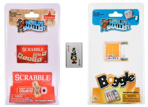 Buy Worlds Smallestscrabble Boggle Miniature Playing Cards Bundle